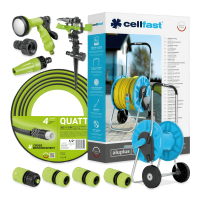 Set de irigare QUATTRO Furtun 1/2" 25m Cellfast