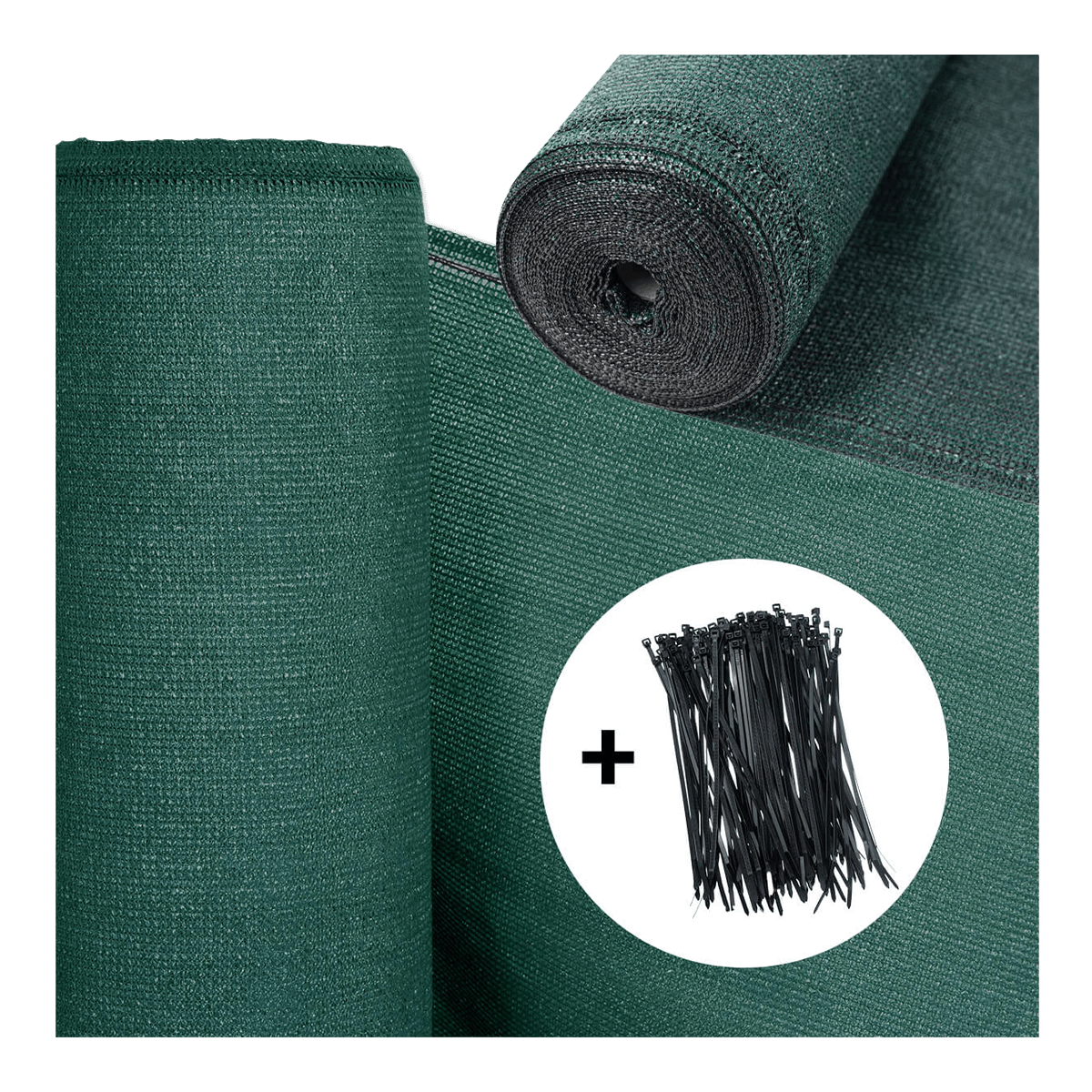 Covor de mascare 1.5x25m Verde închis + legături de cablu - HARDMAISTER