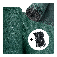 Covor de mascare 1.5x25m Verde închis + legături de cablu - HARDMAISTER