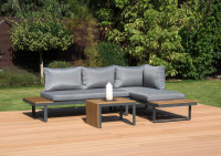 Colțar modular TULIP gri închis - FOCUS GARDEN