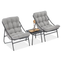 Set de grădină CASPER 2+1 gri deschis - Focus Garden