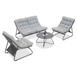 Zestaw mebli ogrodowych Vista Caffe Light Grey