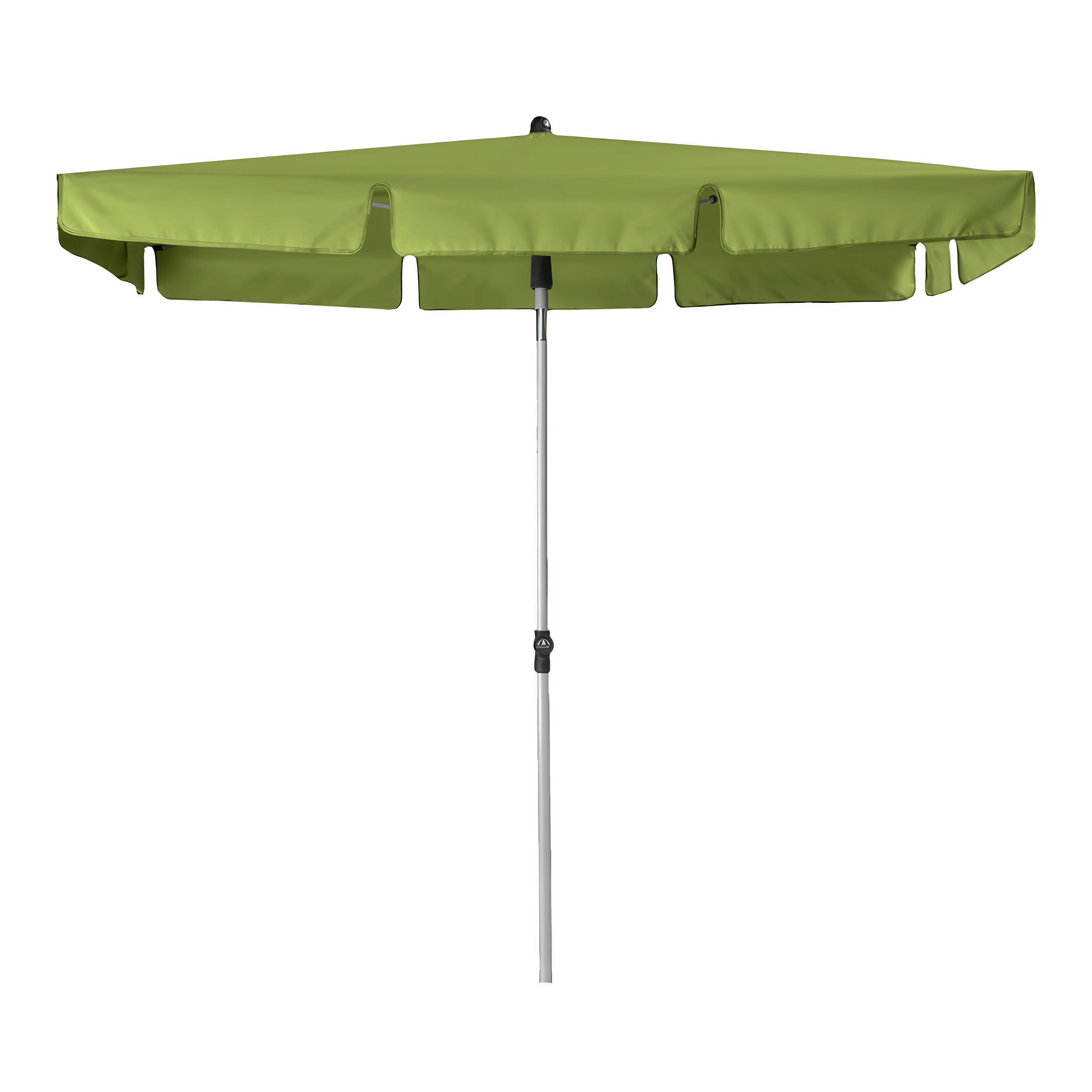 Zielony rozłożony parasol ogrodowy od Doppler