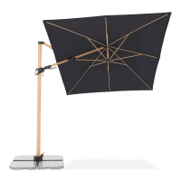 Umbrelă de grădină Doppler ALU WOOD 220 x 300 Antracit