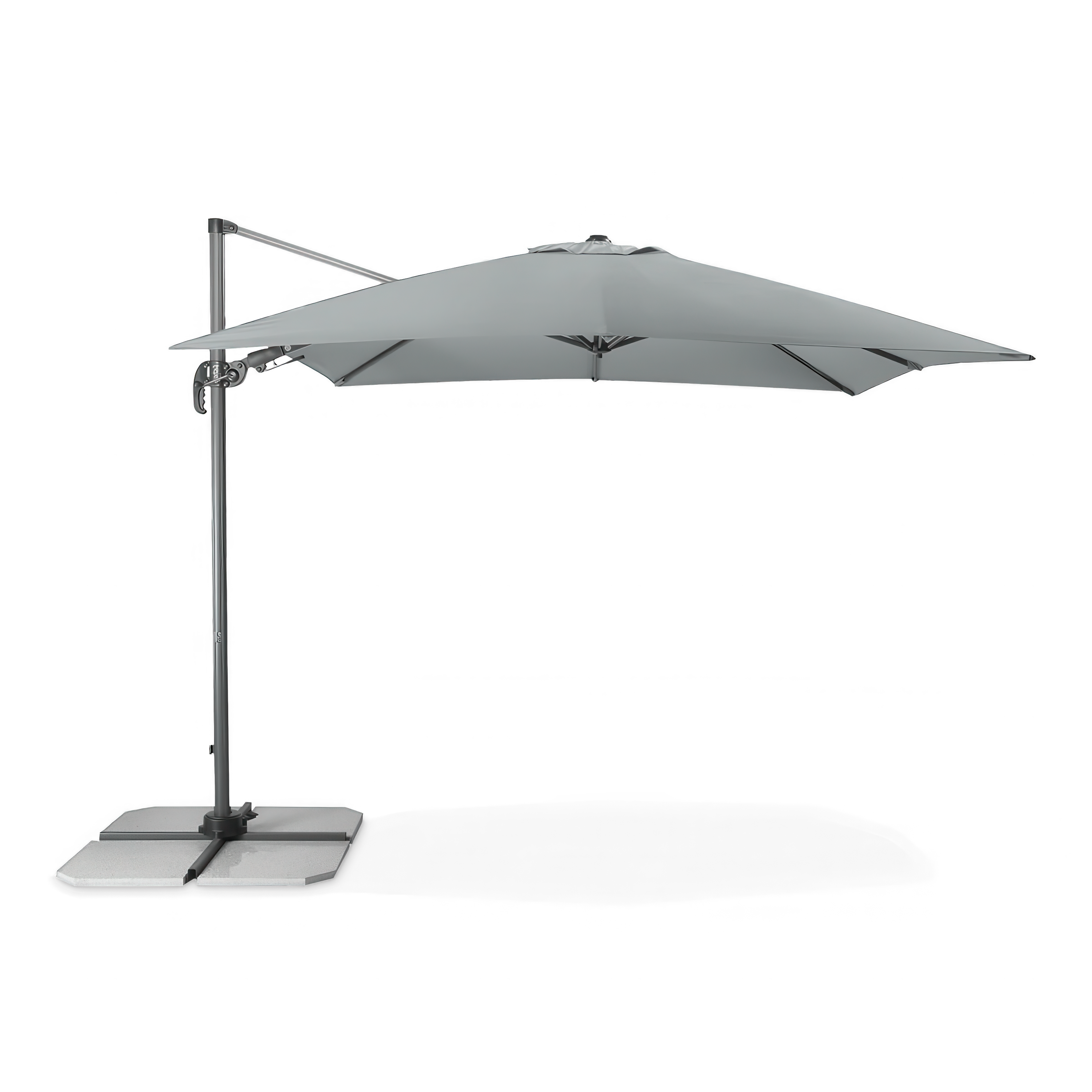 Umbrelă de grădină Doppler RAVENNA AX 275x275 Gri deschis