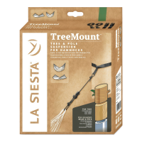 Kit de montare hamac între copaci/posturi TreeMount negru - LA SIESTA