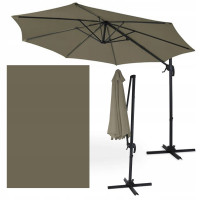 Umbrelă cu stâlp lateral HAVANA 3m Taupe - Focus Garden