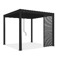 Panou orizontal orb pentru pergola ELEGANCE/DELUXE/FUSION 1 m Antracit - Gutroof