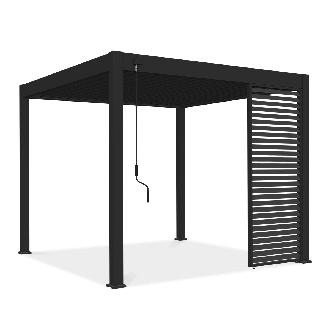 Panel żaluzjowy poziomy do pergoli ELEGANCE/DELUXE/FUSION 1 m Anthracite - Gutroof