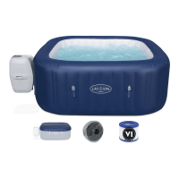 Hawaii AirJet jacuzzi pătrat 1.8 x 1.8 x 0.71m - BESTWAY 60021