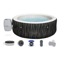 Jacuzzi gonflabil Hollywood AirJet cu iluminare 1.96 x 0.66m - BESTWAY 60059