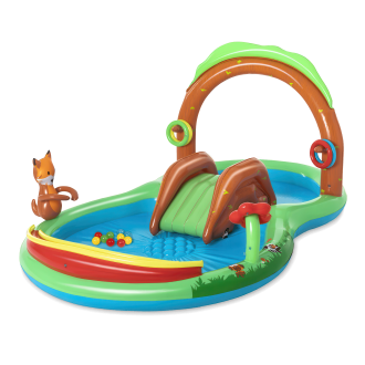 Centrul de joacă gonflabil Friendly Woods 2,95 x 1,99 x 1,30 m - BESTWAY 53093