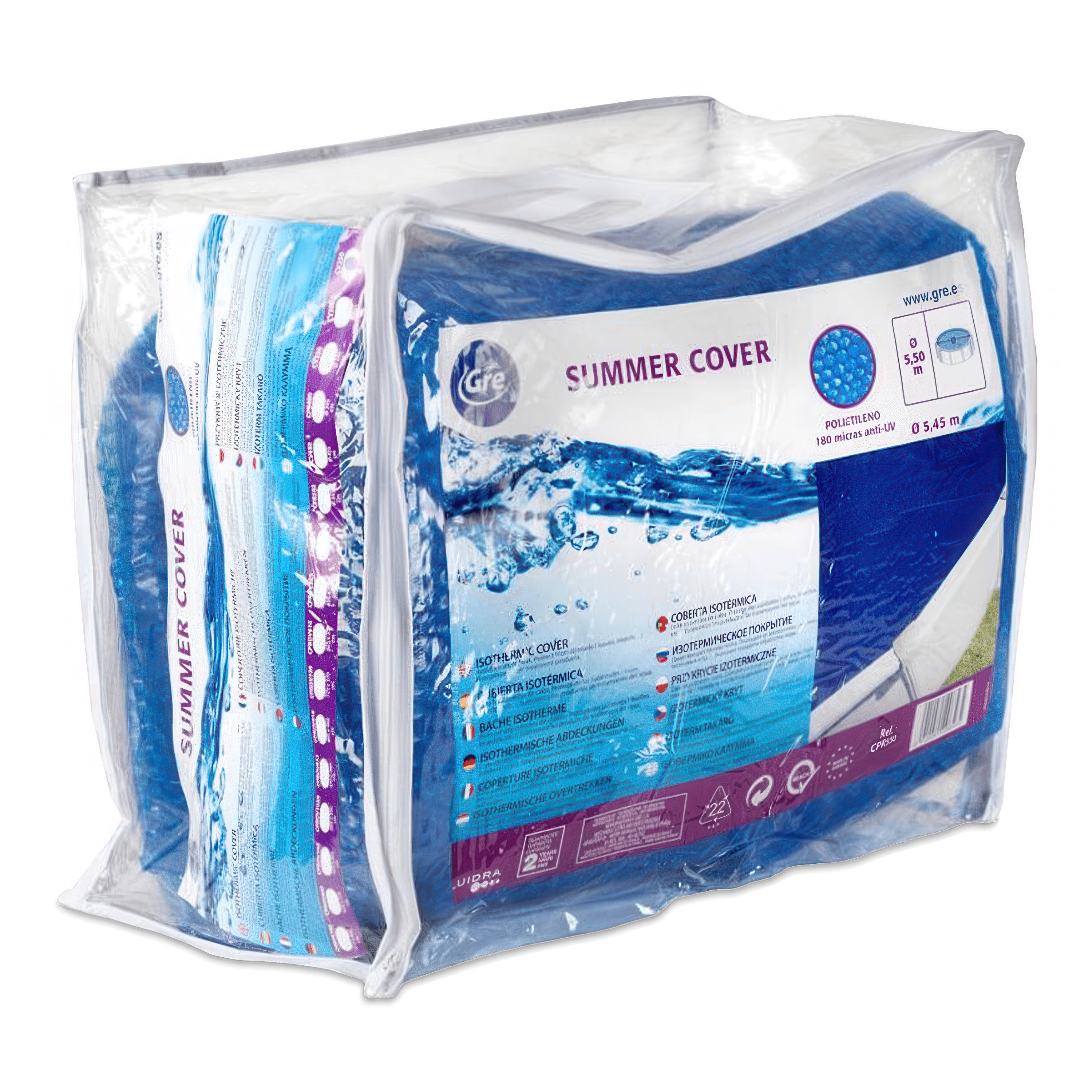 Acoperire izotermă pentru piscină rotundă Gre 460cm