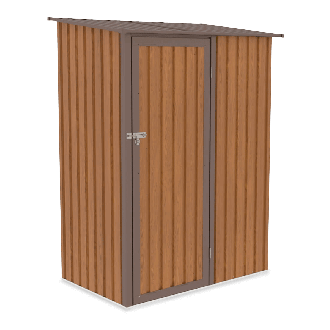 Unitate de depozitare pentru grădină KENT 143x89cm stejar/maro - HARDMAISTER