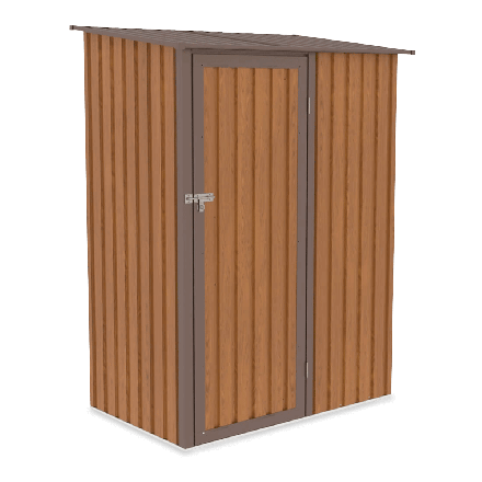 Unitate de depozitare pentru grădină KENT 143x89cm stejar/maro - HARDMAISTER