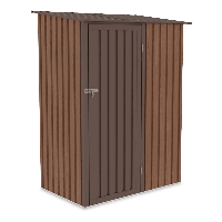 KENT unitate de depozitare pentru grădină din oțel galvanizat 143x89cm nuc - HARDMAISTER