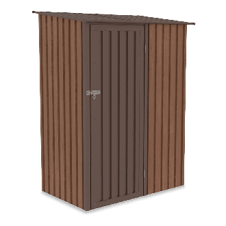 KENT unitate de depozitare pentru grădină din oțel galvanizat 143x89cm nuc - HARDMAISTER