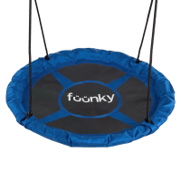 Leagăn pentru copii Ø 100cm, albastru - Fuunky
