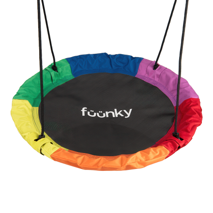 Huśtawka dziecięca śr. 100cm, Multicolor - Fuunky