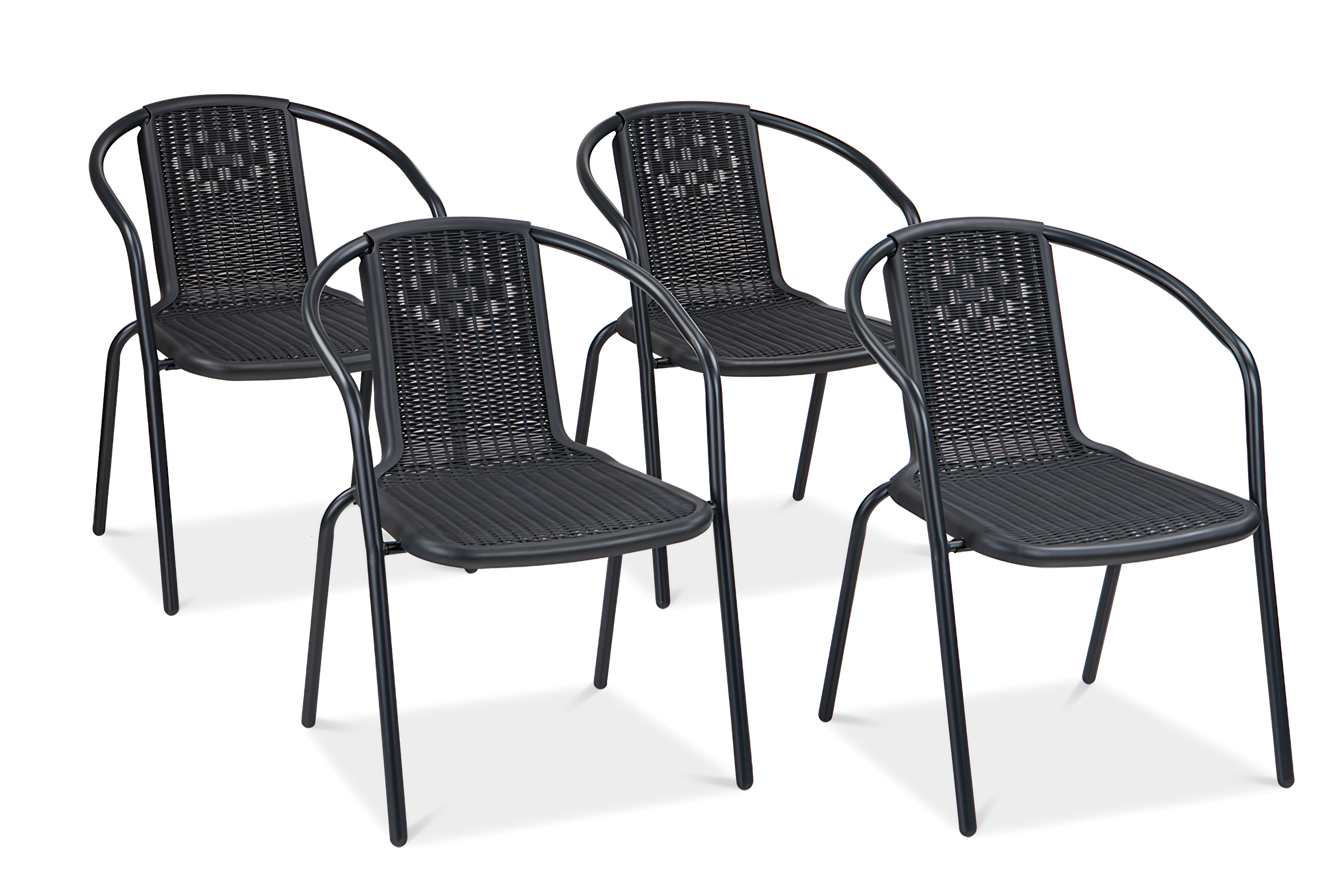 Komplet krzeseł na balkon SIMPLE Graphite 4szt - Focus Garden