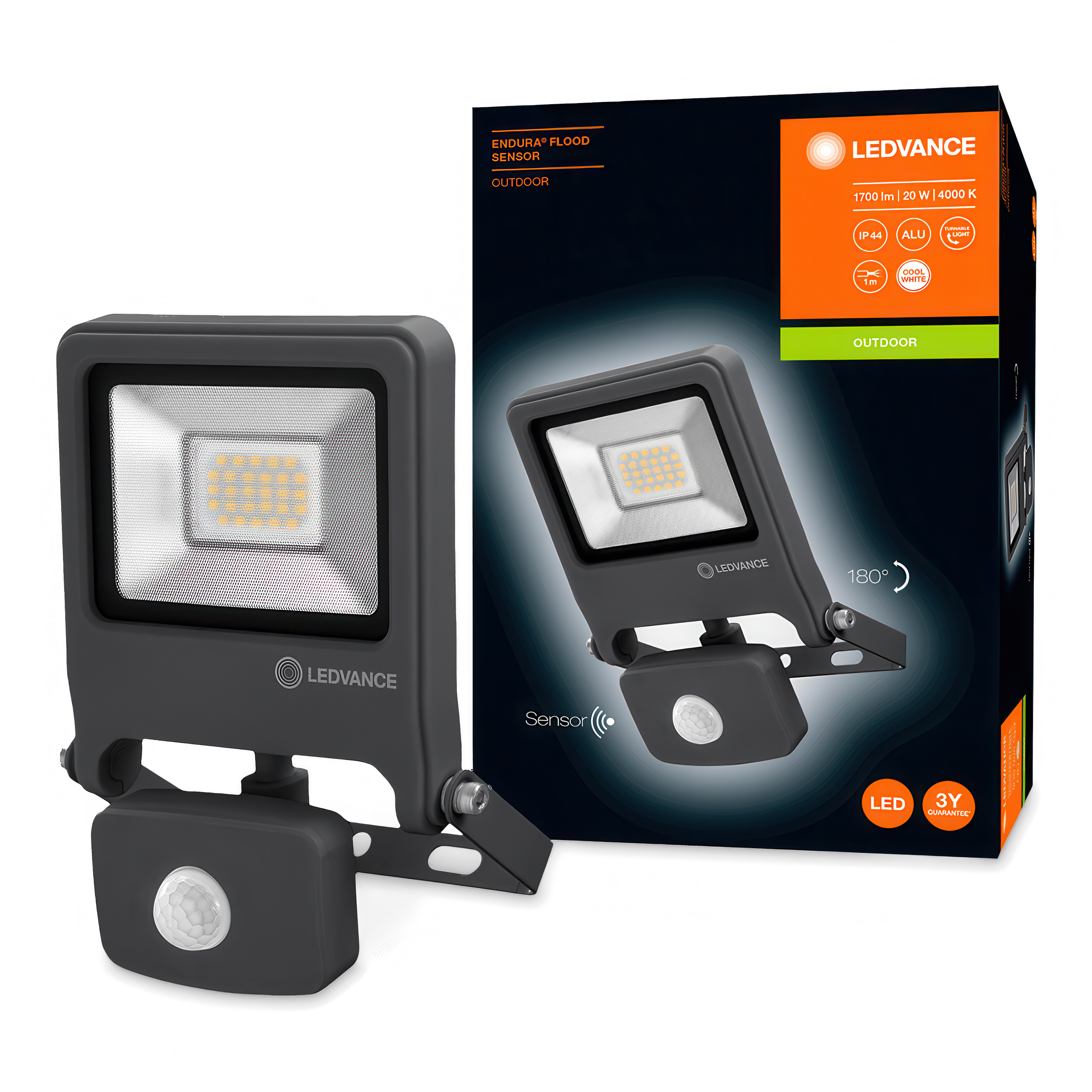 ENDURA® FLOOD Sensor Cool White 20W proiector cu senzori LEDVANCE