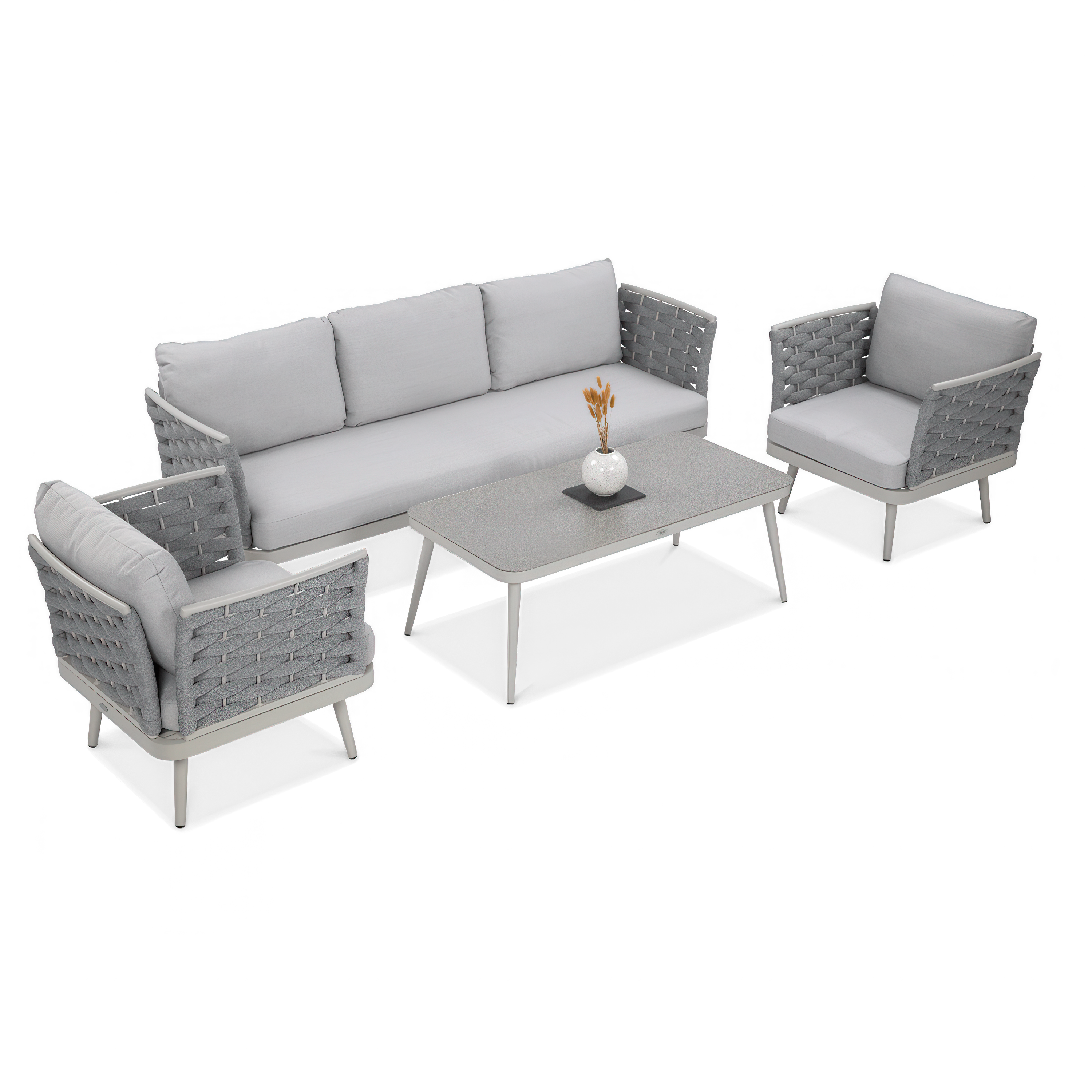 Set de grădină MARINEL Gri deschis