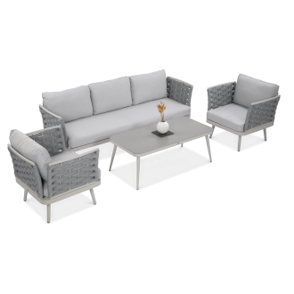 Set de grădină MARINEL Gri deschis