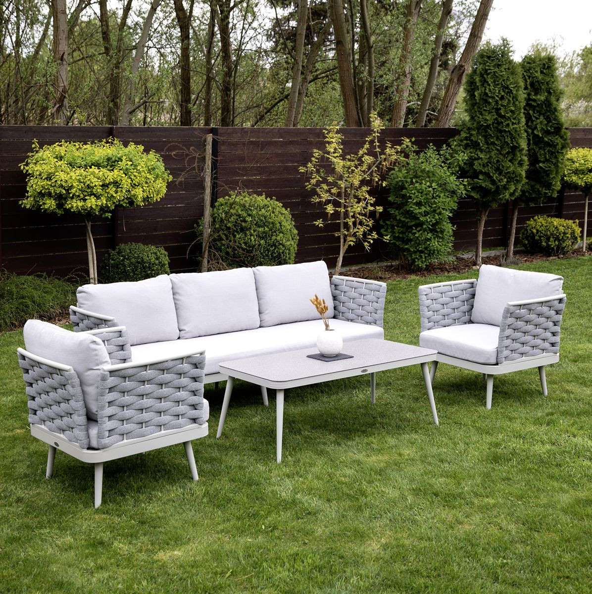 Set de grădină MARINEL Gri deschis