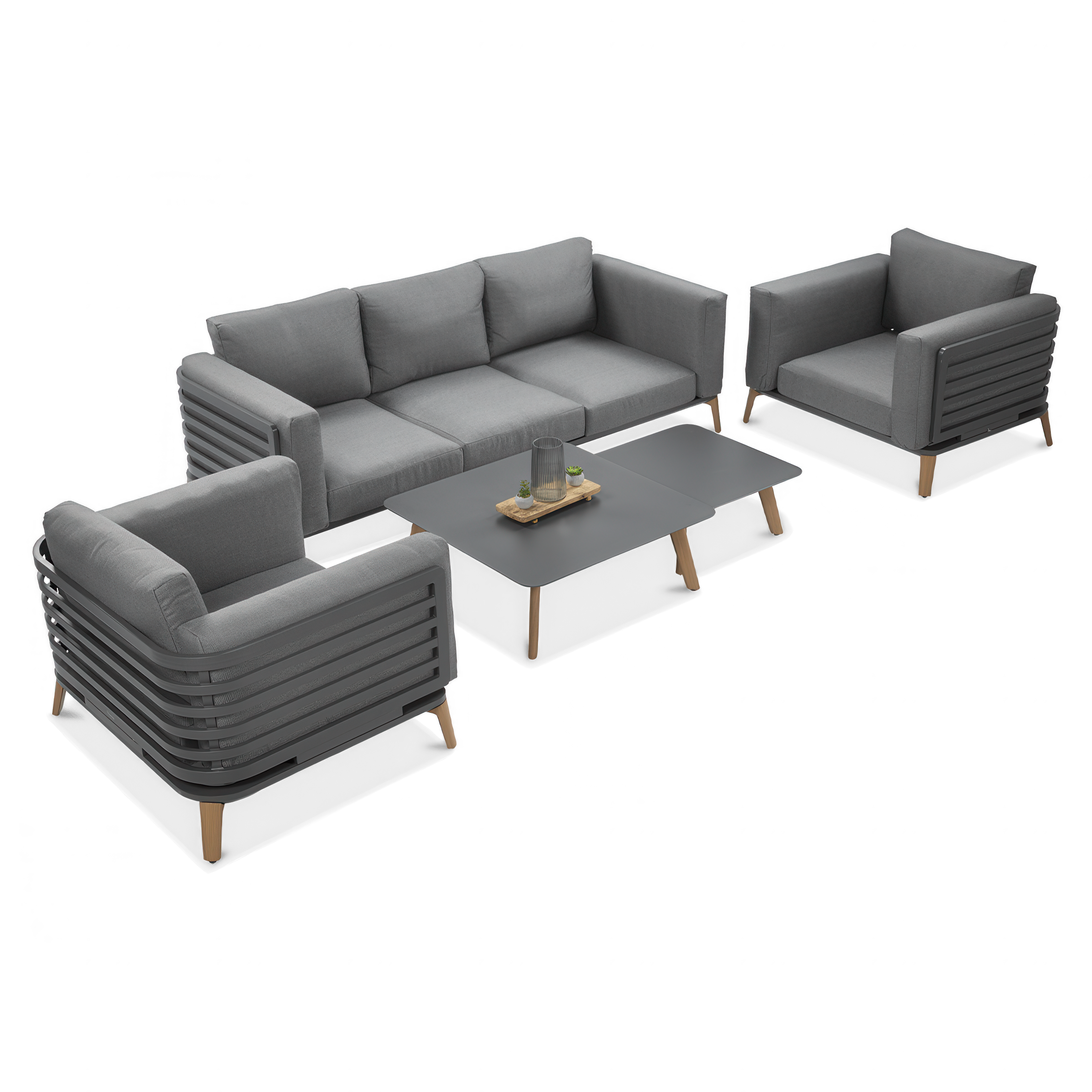 RADISSON CAFFE Set canapea gri - Furrore