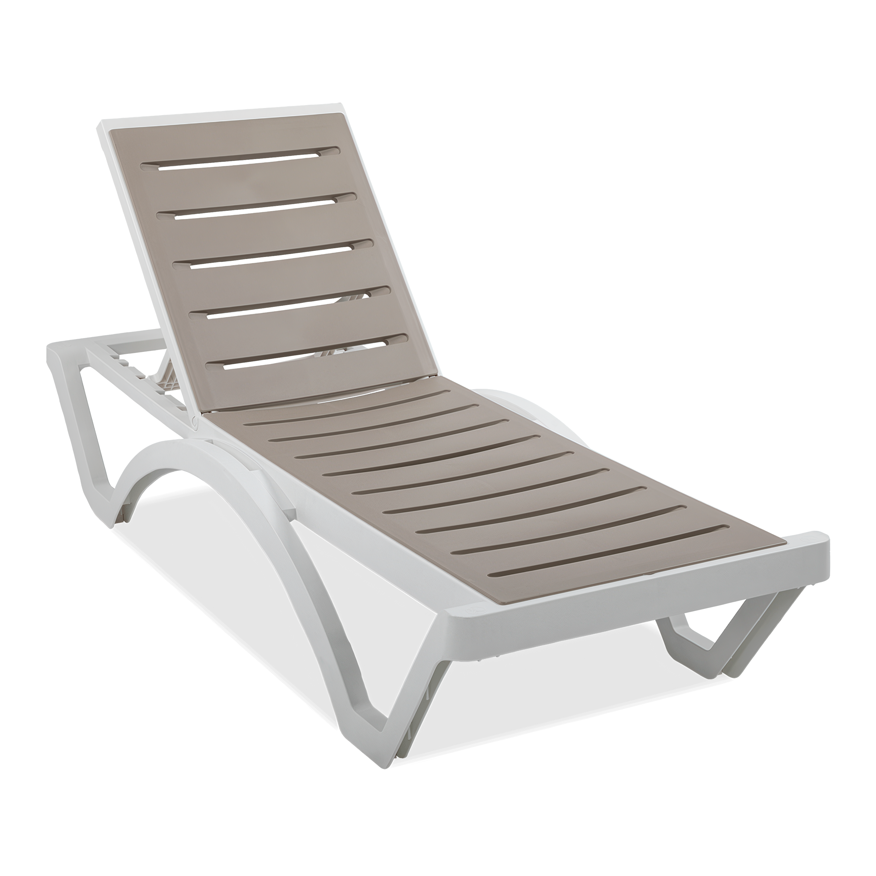 Șezlong LOMBOK White Taupe - Focus Garden