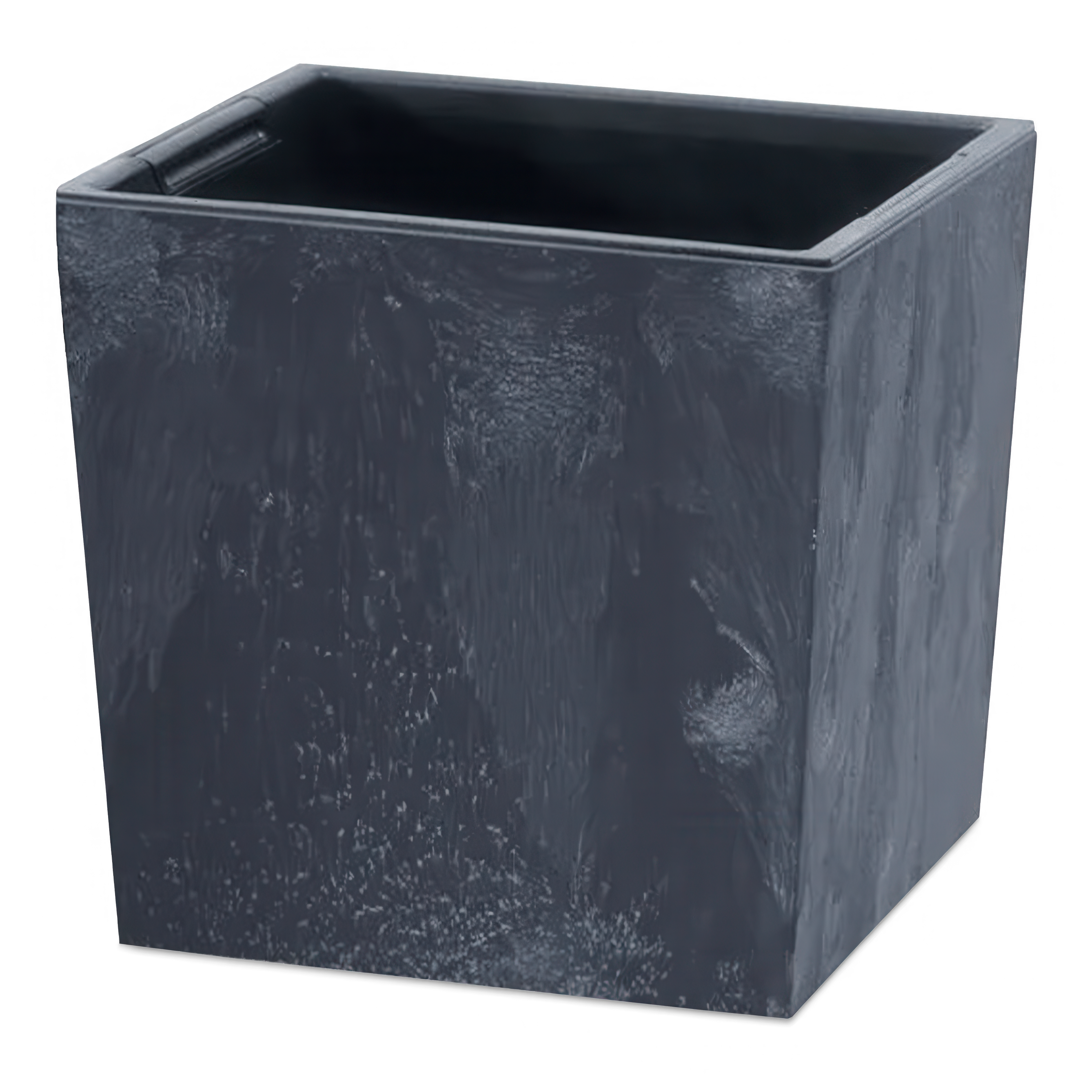 Urbi Square Low Concrete Effect ghiveci de flori 29x29x29.5cm antracit - PROSPERPLAST