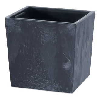 Urbi Square Low Concrete Effect ghiveci de flori 29x29x29.5cm antracit - PROSPERPLAST