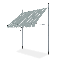 Copertină de balcon EASY gri/alb 250x130cm - Focus Garden