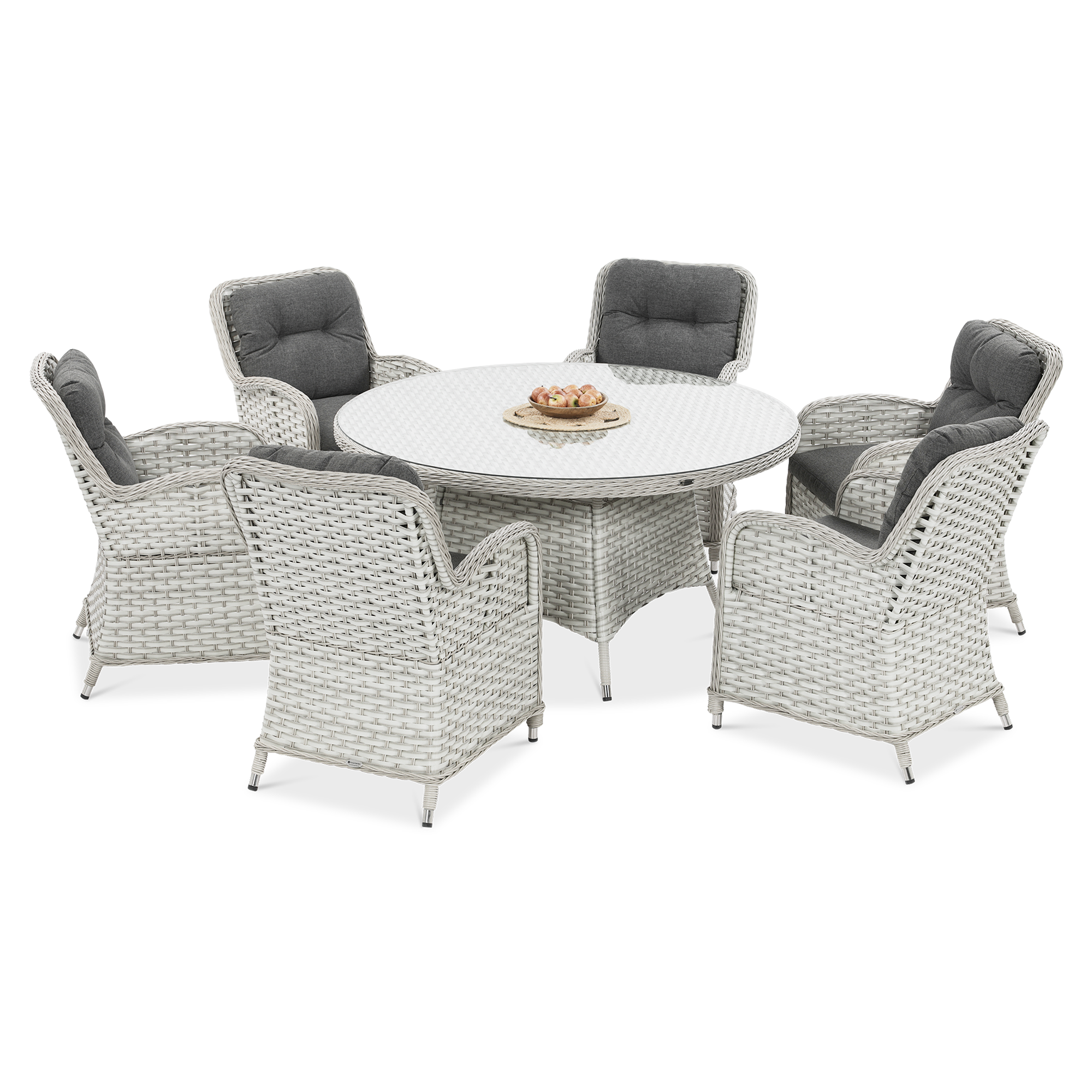 Technorattan mobilier BARCELONA Melange alb