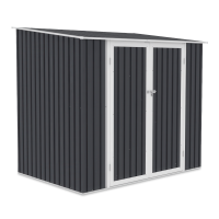 Cameră de instrumente metalice KENT 222x149cm Gri rece - HARDMAISTER