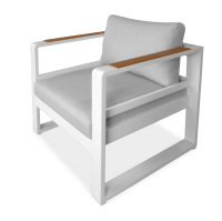 PANAMA Fotoliu de grădină alb - Focus Garden