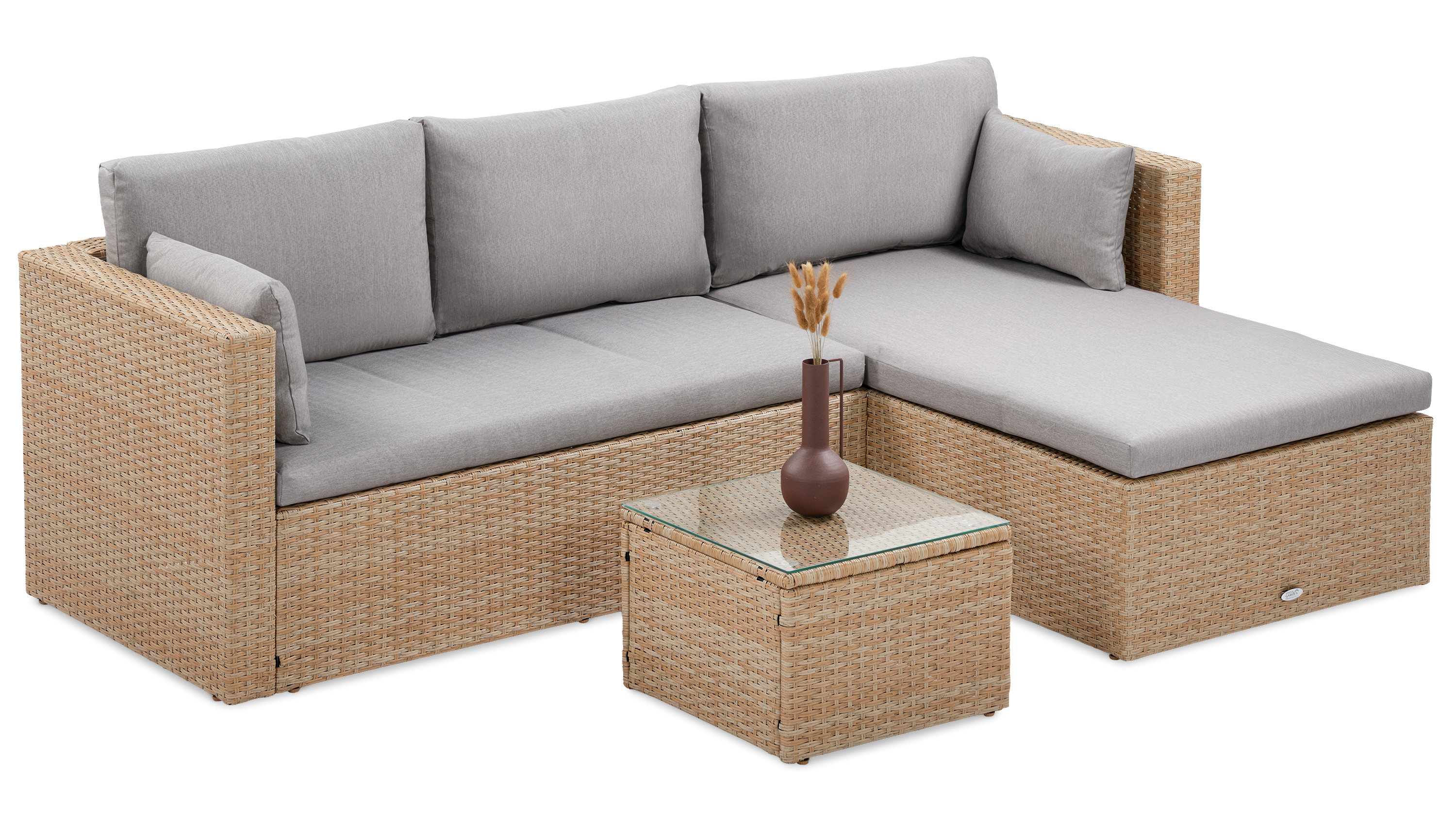 Narożnik technorattanowy LIZBONA beige Focus Garden 