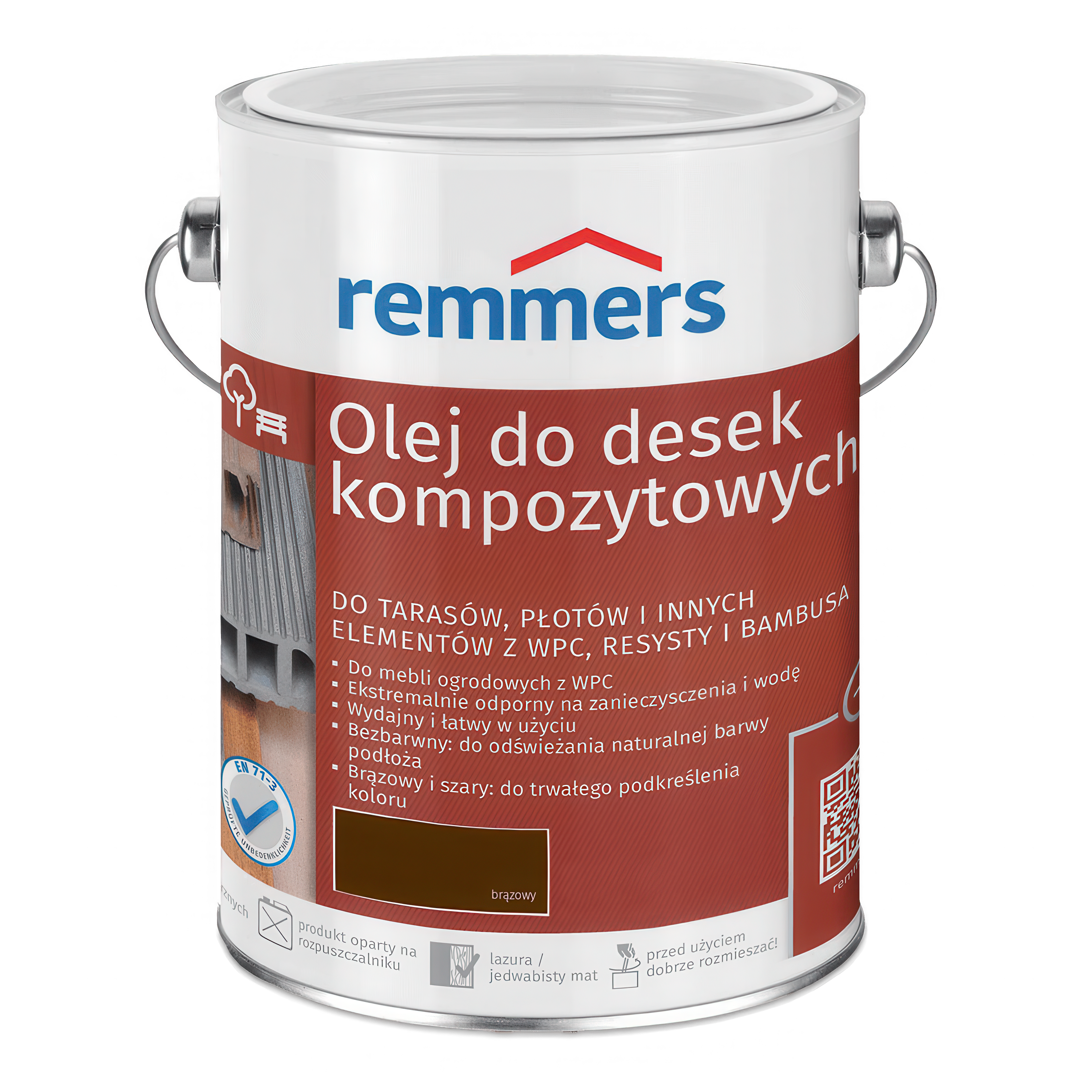 Ulei pentru decking compozit 0.75l maro - REMMERS