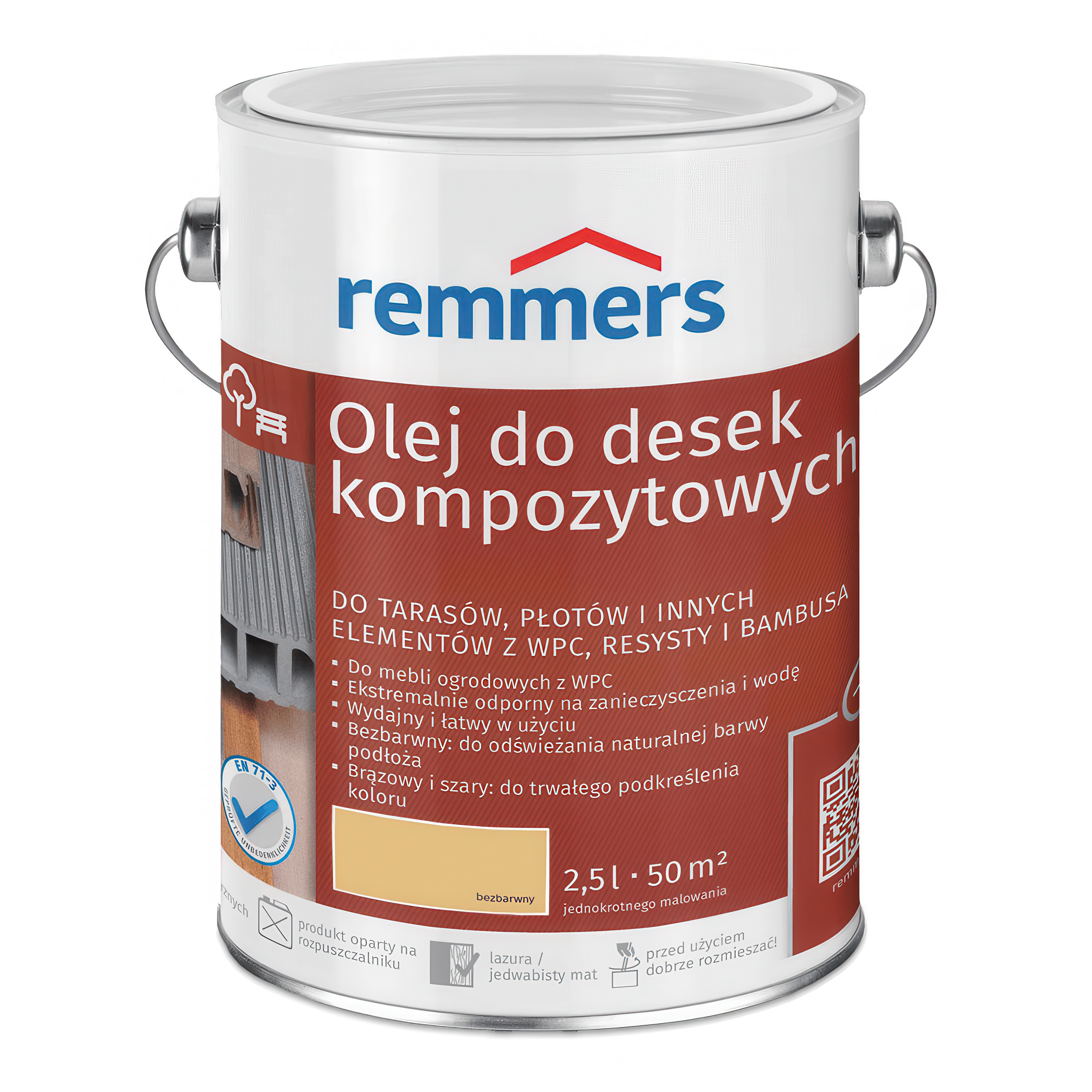 Ulei pentru parchet compozit 2.5L incolor - REMMERS