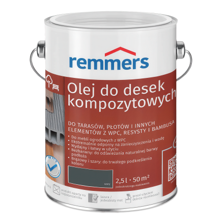 Ulei pentru parchet compozit 2.5l gri - REMMERS