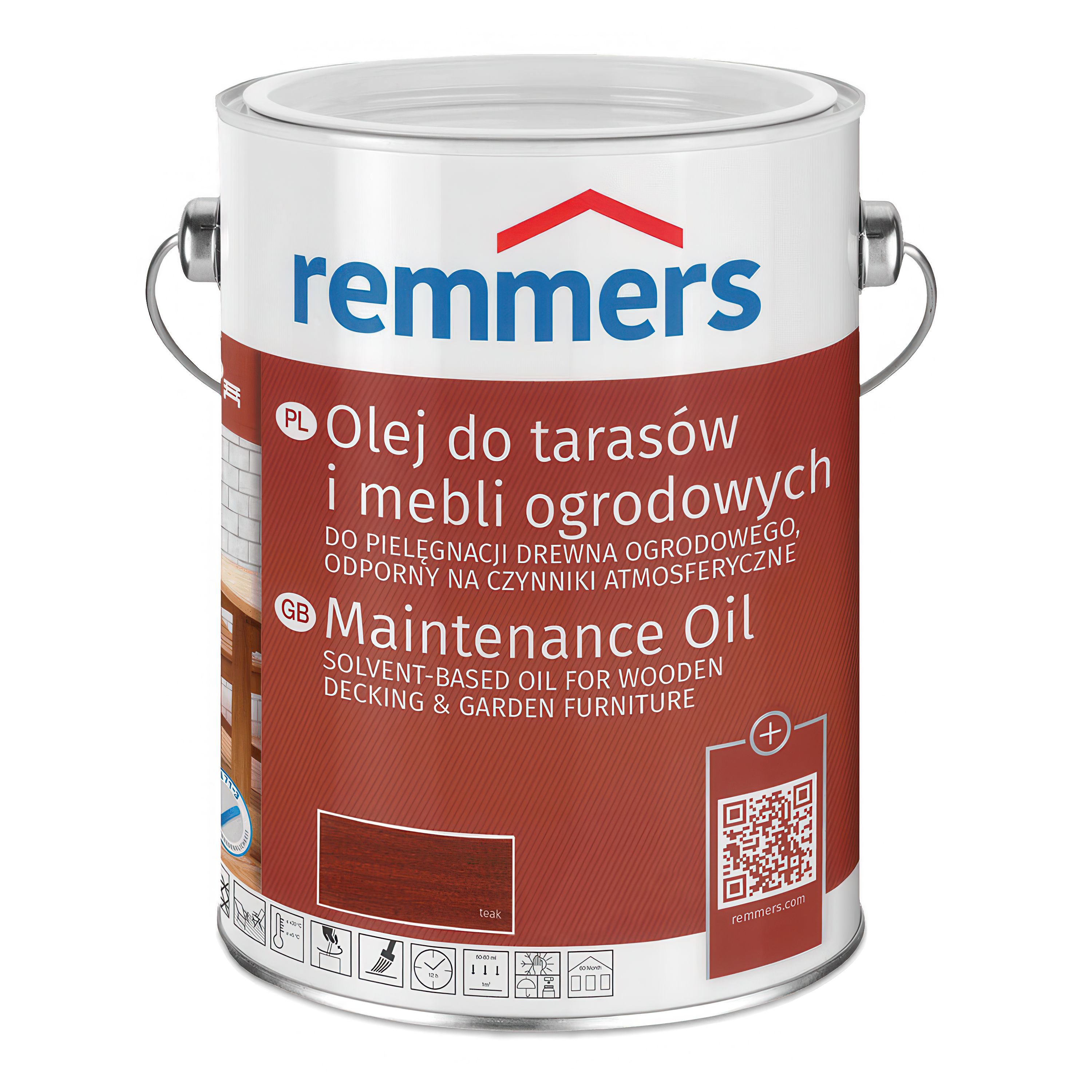 Olej do mebli ogrodowych i tarasu 0,75 Teak - REMMERS
