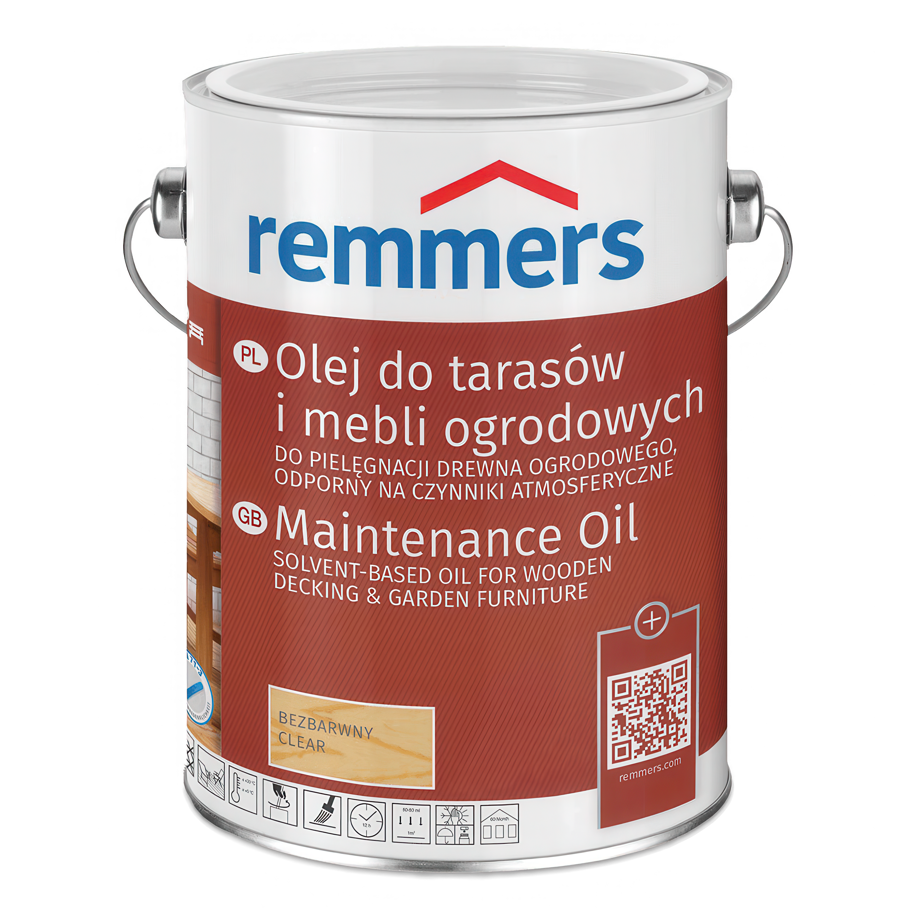 Olej do tarasu i mebli z drewna 0,75l Bezbarwny - REMMERS