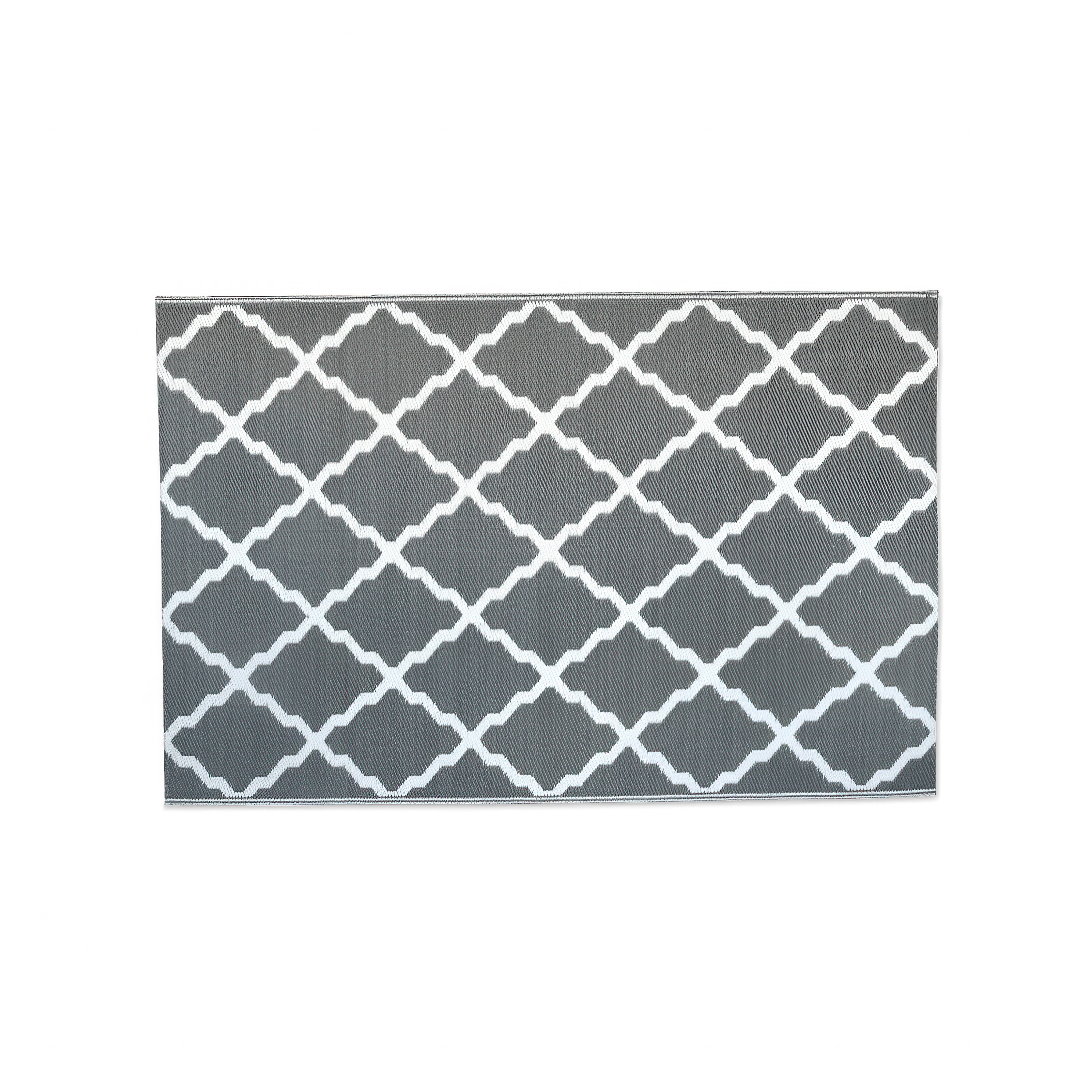 dywan zewnętrzny w kolorze szaro białym