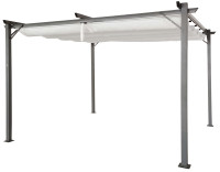 Pergolă de terasă SPRINT 3x4 Antracit/alb - HARDMAISTER