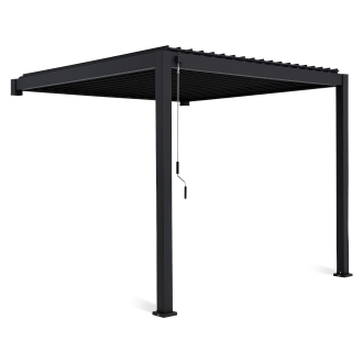 Grădină patio perete pergola 3x3 Premium perete Antracit - Gutroof