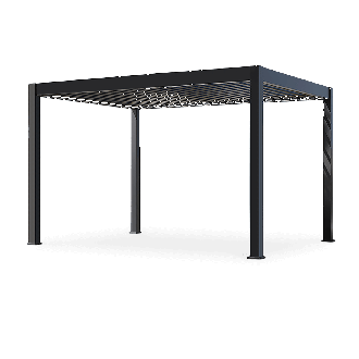 DELUXE PRO AUTOMATIC 3x4 pergolă electrică de terasă cu iluminare LED, Antracit - Gutroof