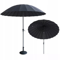Umbrelă de grădină PHUKET WOOD 2.8m gri închis - Focus Garden