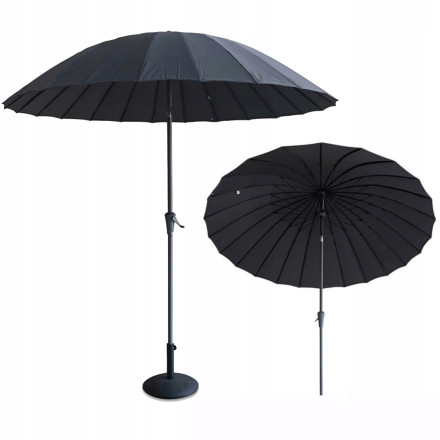 Umbrelă de grădină PHUKET WOOD 2.8m gri închis - Focus Garden
