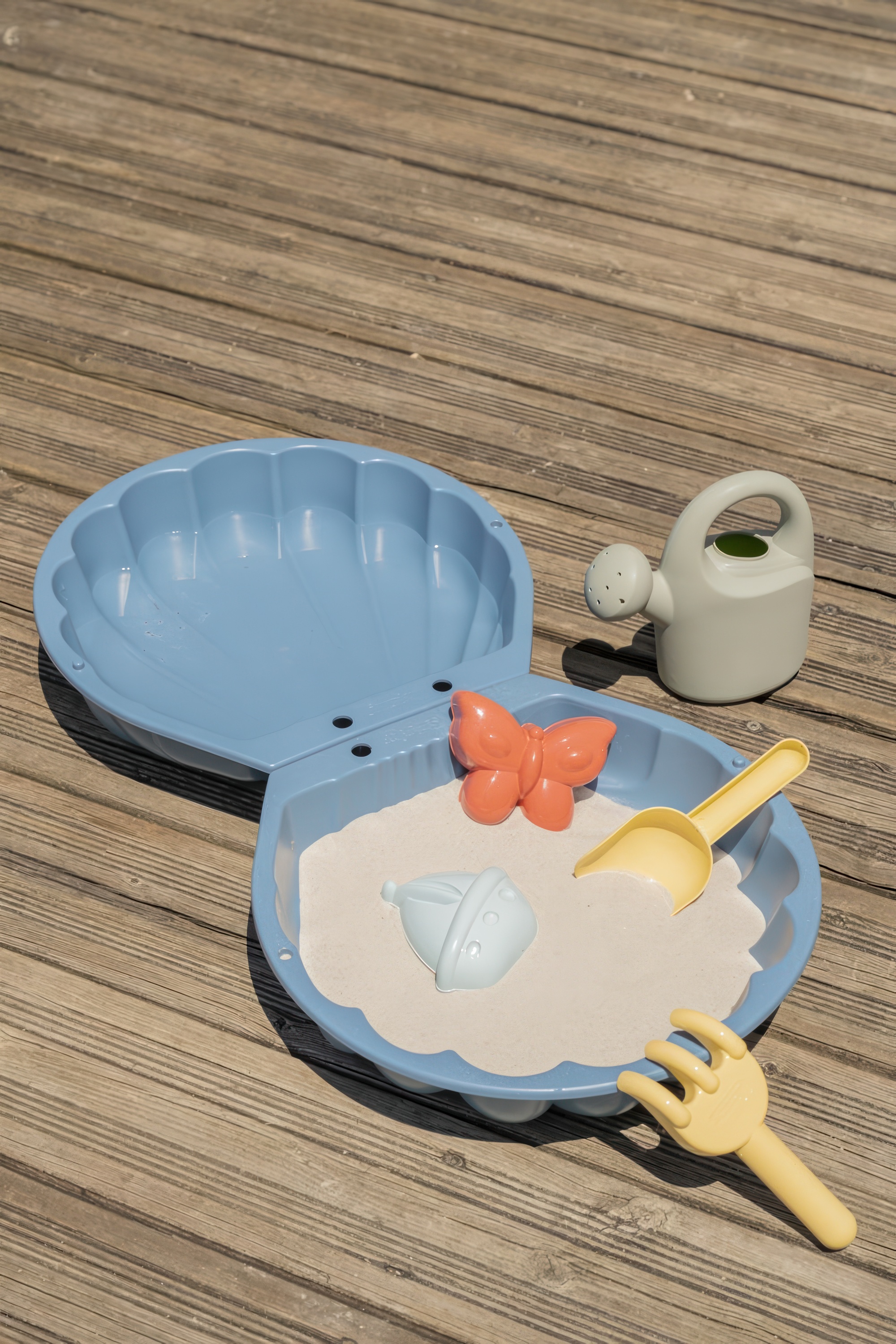 Piaskownica dwuczęściowa z akcesoriami Green 70x35x9 cm - Smoby 