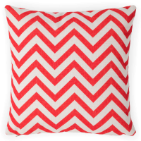 Pernă de mobilier ZigZac roșie 45x45 - MoodMe